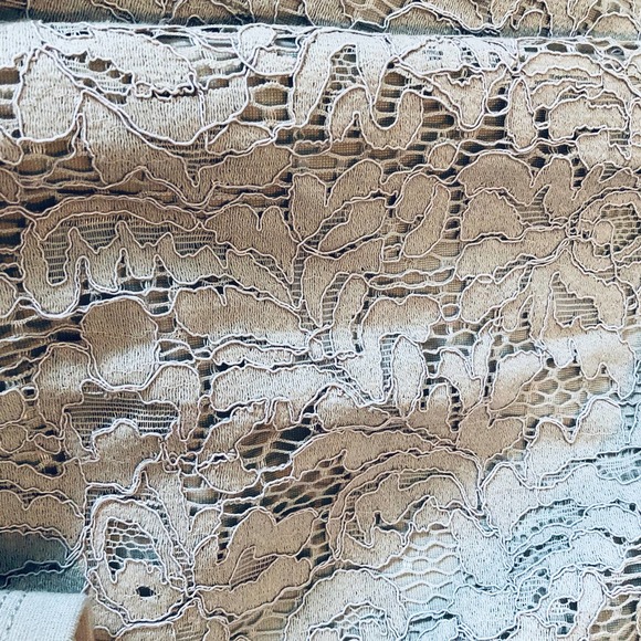 NWT J. Jill Ponte Knit ¾ Sleeve Top with Lace Detail – Size XL - Picture 8 of 10